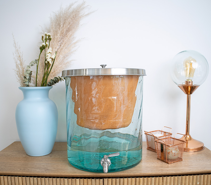 Unidad Vidrio Espiral Transparente