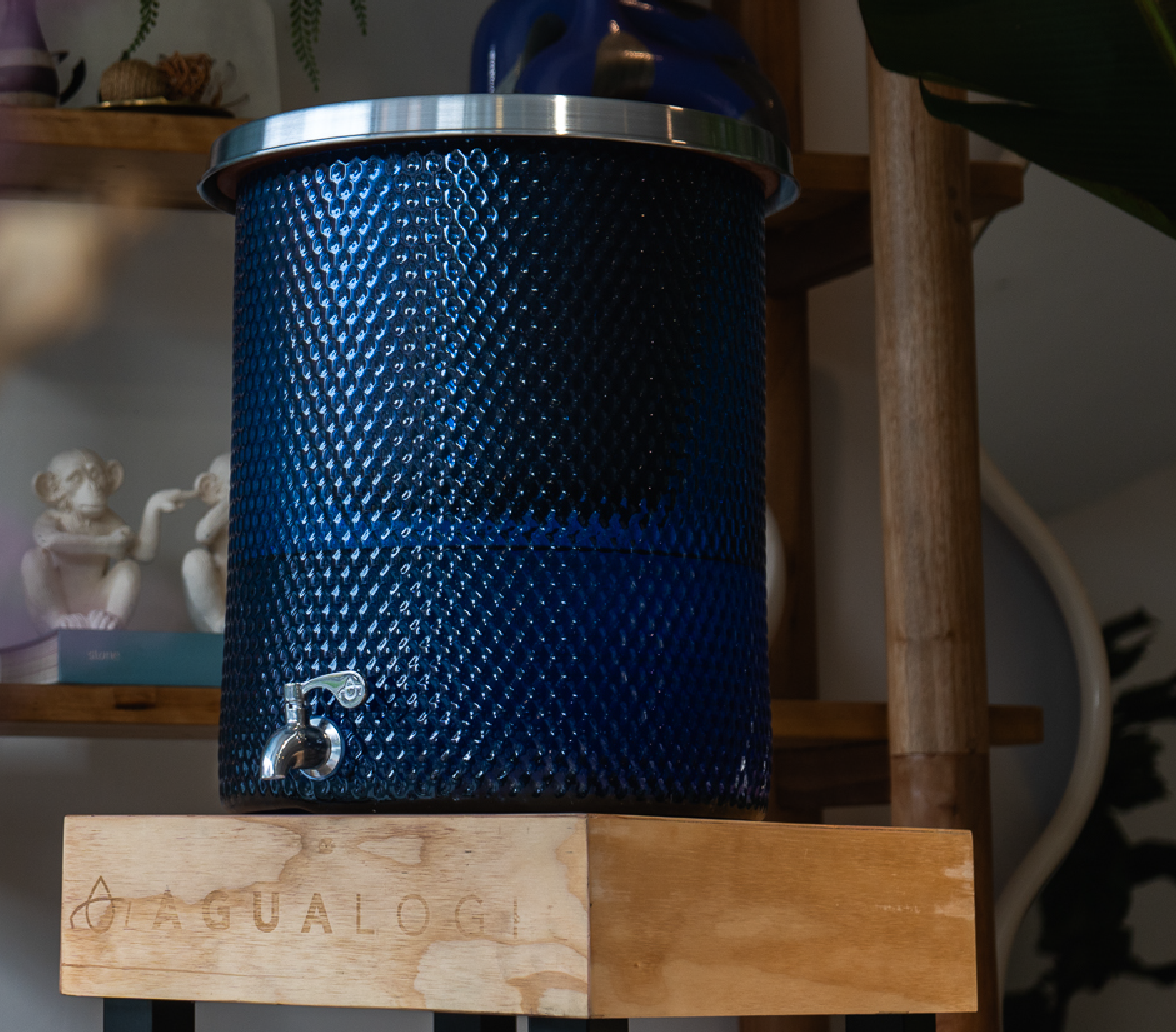 Unidad Vidrio Luna Azul Cobalto